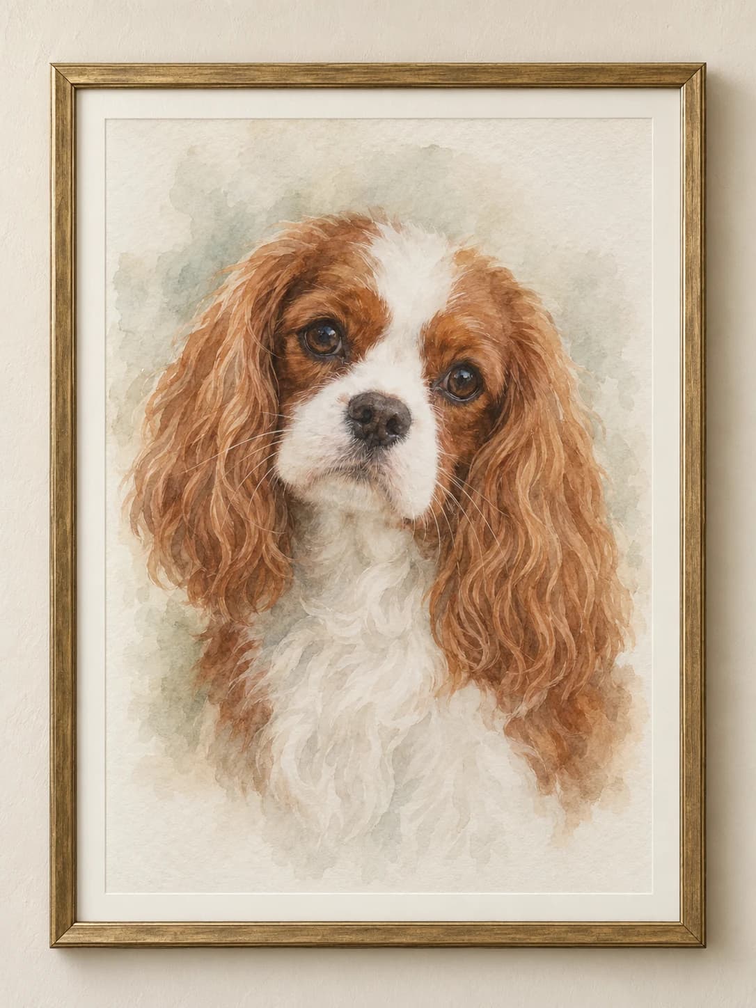 Watercolor dog sample